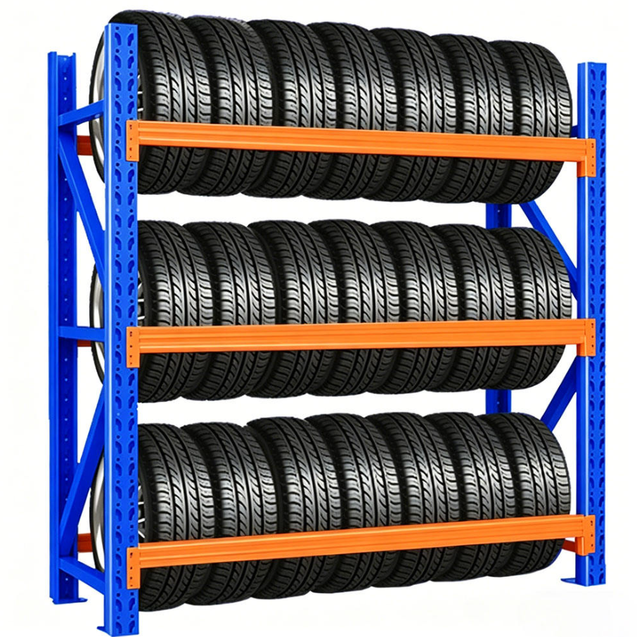 Heavy Duty Tire Storage Rack for Warehouse, Garage and Tire Shops