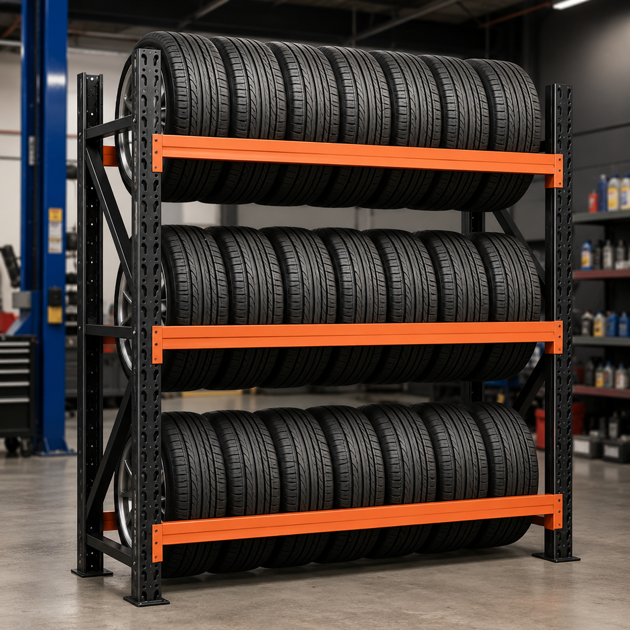 Heavy Duty Tire Storage Rack for Warehouse, Garage and Tire Shops
