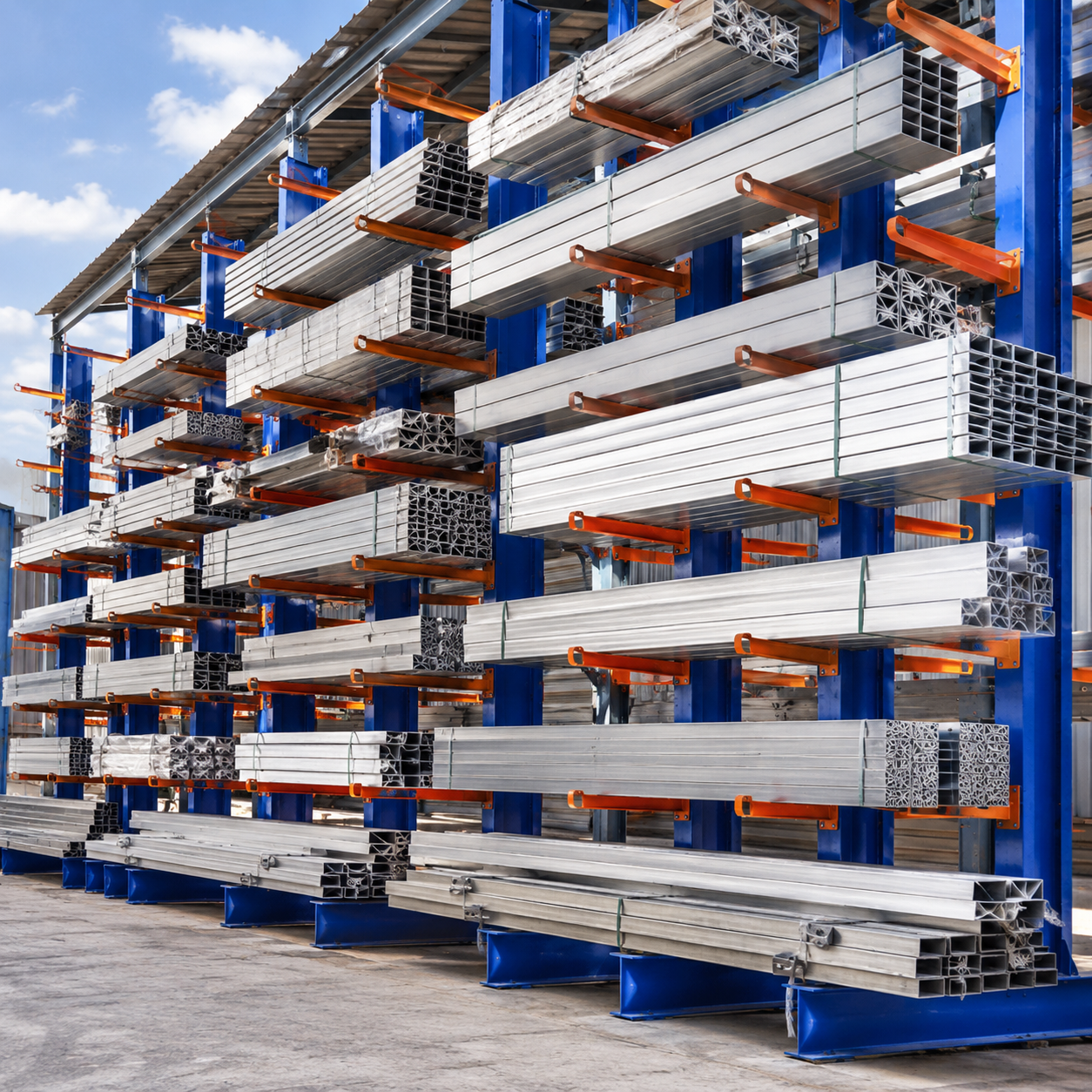 Cantilever Racking System for Heavy Duty Long Material Storage