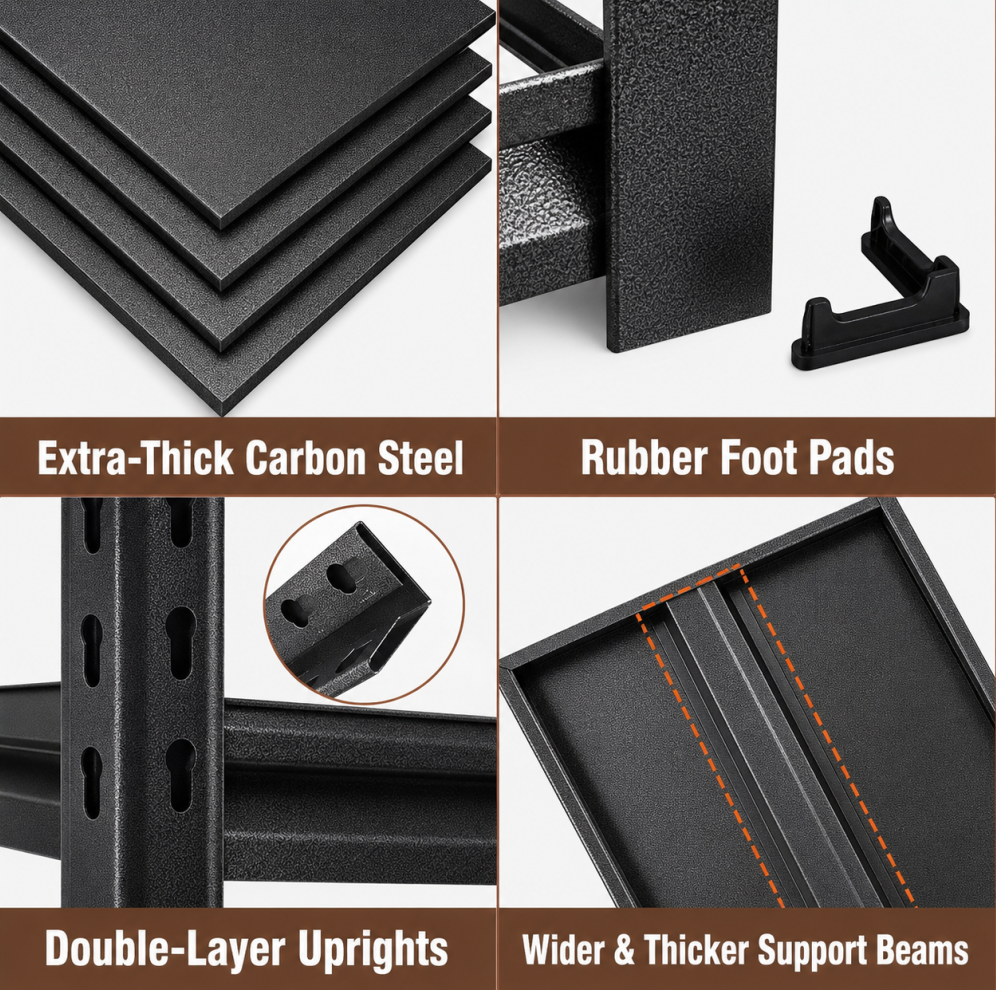 metal storage shelve
